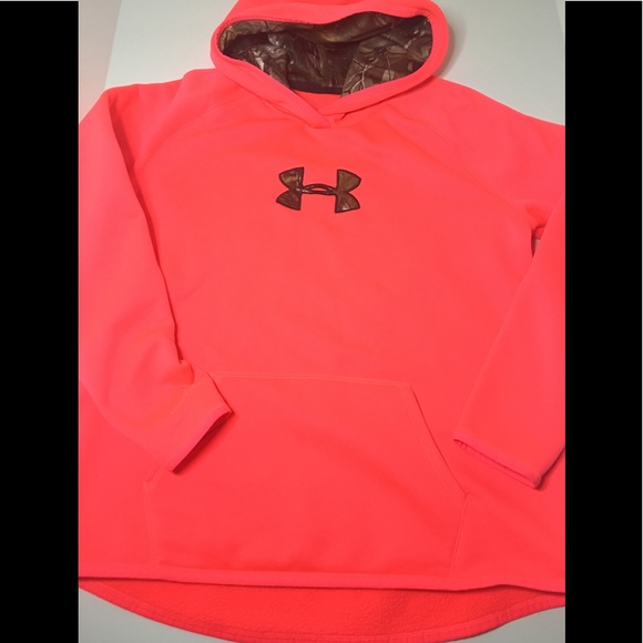 Under Armour Coldwear hoodie CORAL color NWOT - Picture 2 of 8